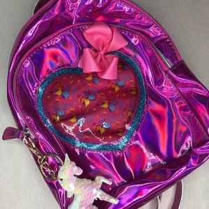 jojo siwa adjustable backpack with unicorn tag